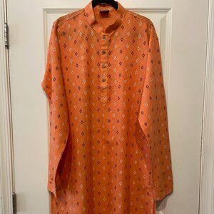 Orange Men's Kurta